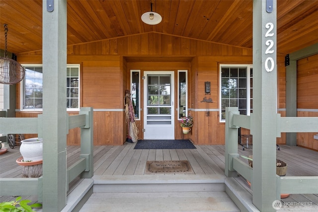 220 California St, Pe Ell, WA 98572 - view of exterior entry featuring covered porch