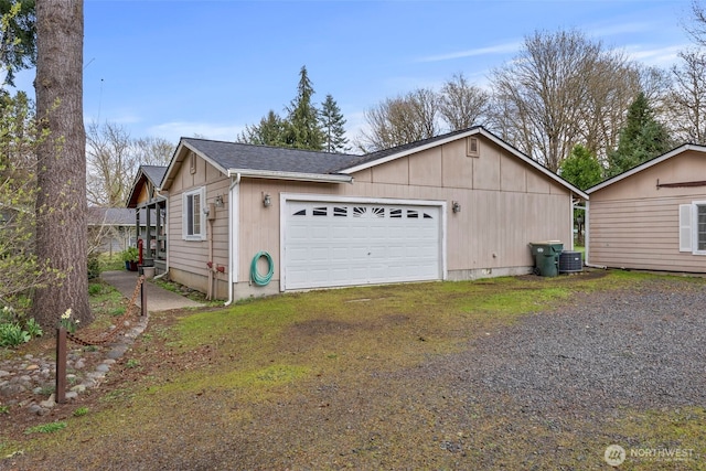 220 California St, Pe Ell, WA 98572 - view of property exterior featuring a garage