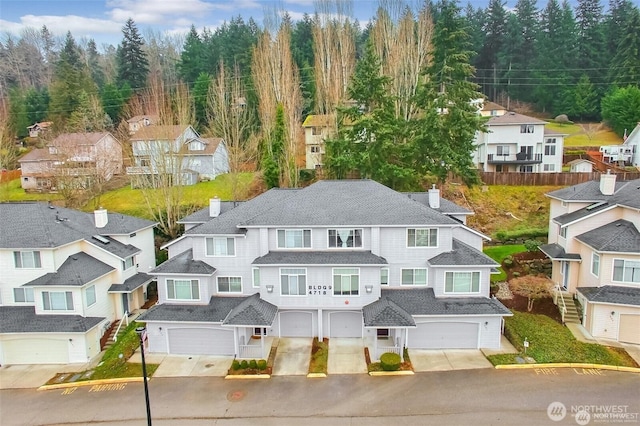 birds eye view of property featuring a residential view