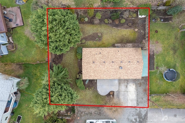 birds eye view of property