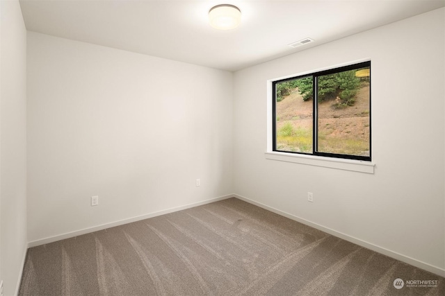 view of carpeted empty room