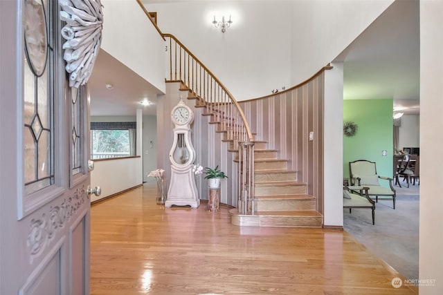 entryway featuring light wood-type flooring