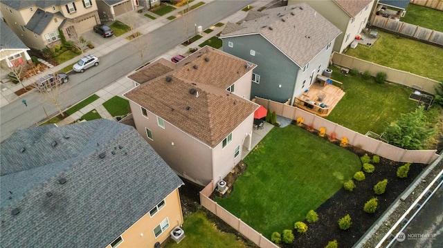 bird's eye view featuring a residential view