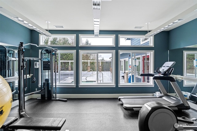 view of exercise room