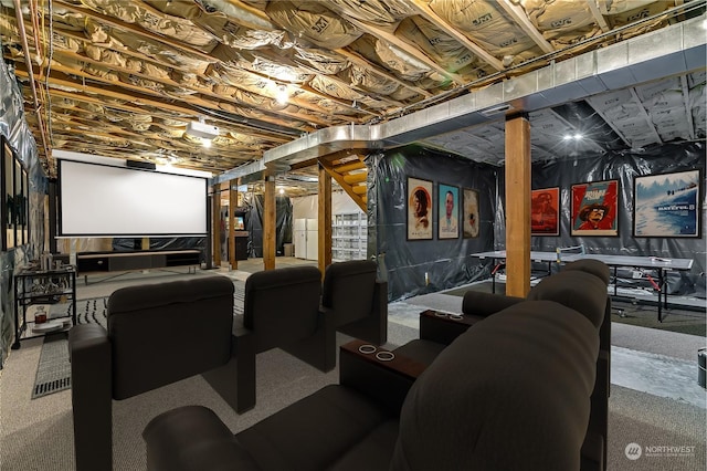 view of home theater