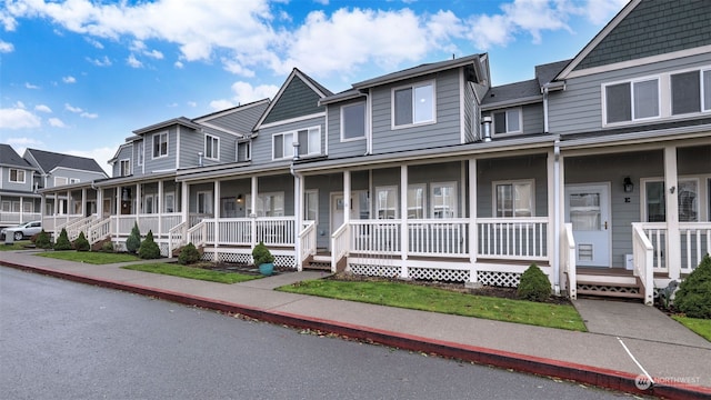 view of front of house with covered porch