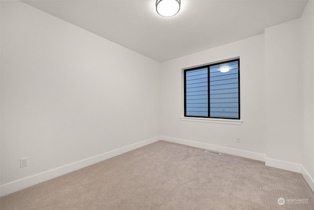 view of carpeted empty room