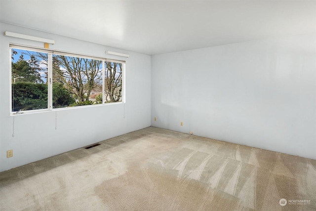 view of carpeted empty room