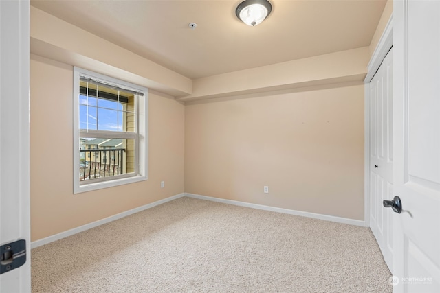 view of carpeted empty room