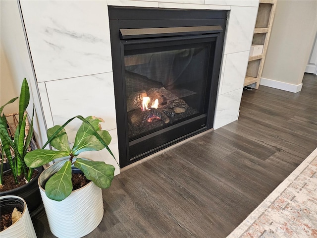 room details with hardwood / wood-style flooring