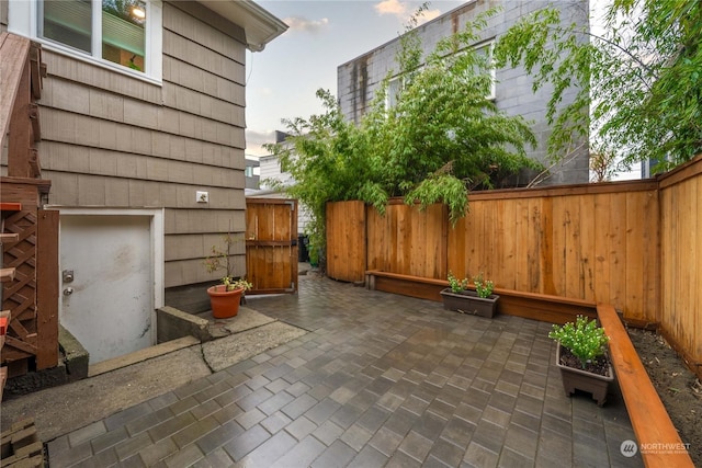 view of patio / terrace with fence