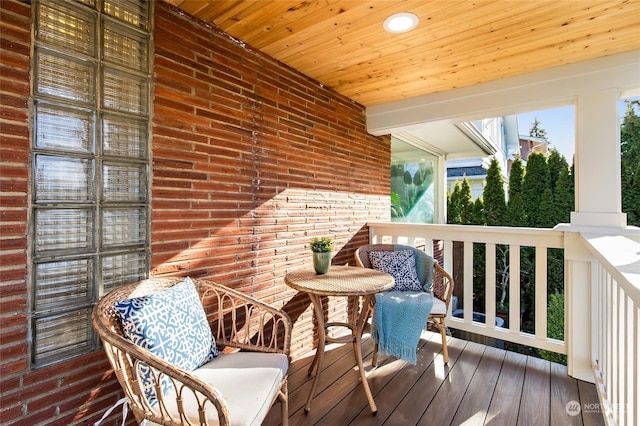 balcony with a porch