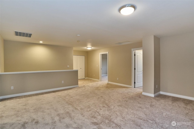 interior space with light colored carpet