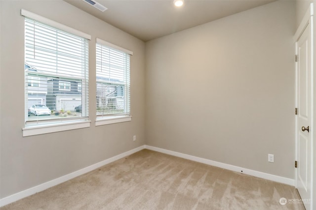 view of carpeted empty room