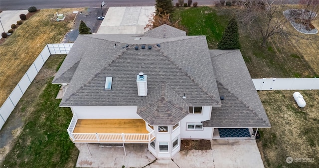 birds eye view of property