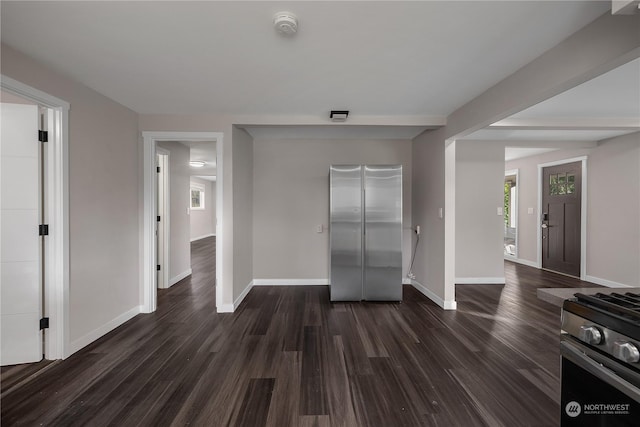 interior space featuring dark hardwood / wood-style flooring