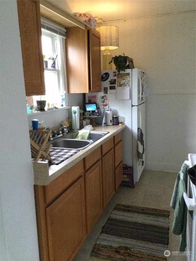 kitchen with stove and sink