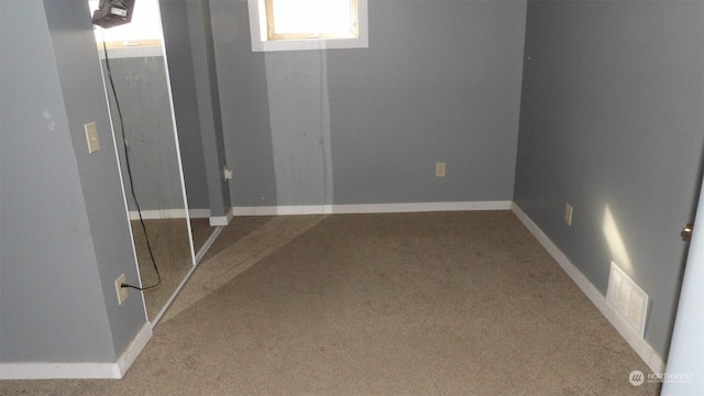 view of carpeted empty room