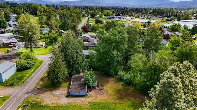 bird's eye view featuring a mountain view