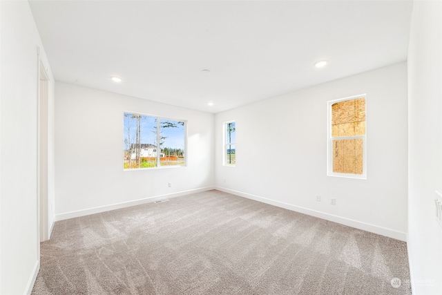 view of carpeted empty room