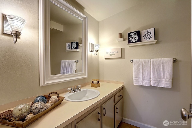 bathroom with vanity