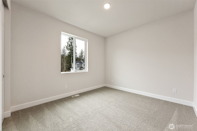 view of carpeted empty room