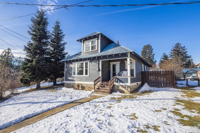 view of bungalow-style house