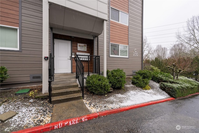 view of entrance to property