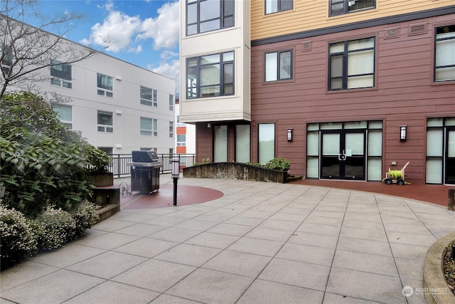 exterior space with a patio