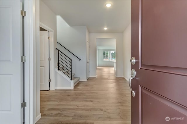 interior space featuring light hardwood / wood-style flooring