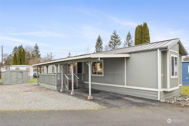 view of manufactured / mobile home