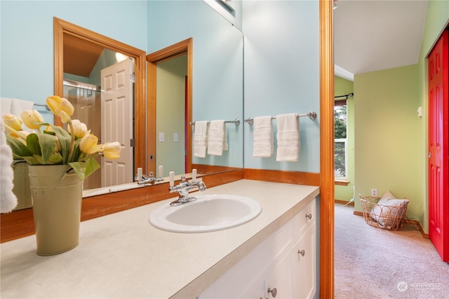 bathroom with vanity