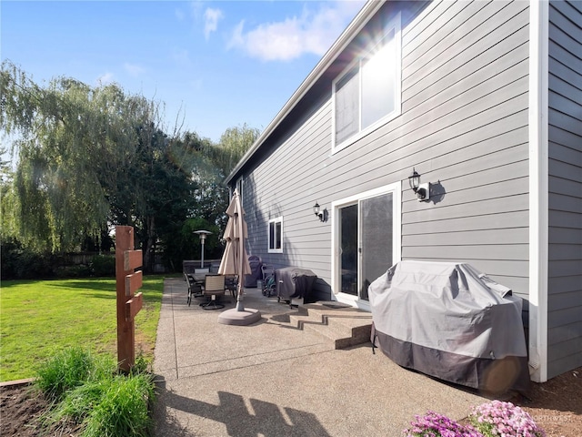 view of patio / terrace with grilling area