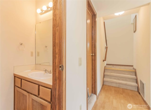34126 30th Ave SW, Federal Way, WA 98023 - bathroom with vanity and wood finished floors