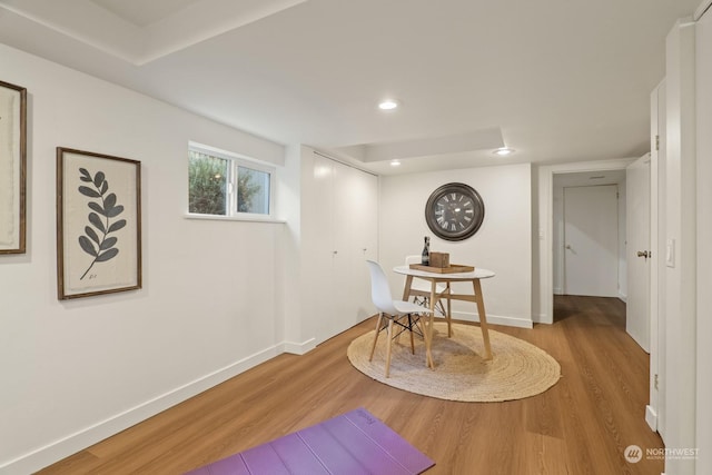 interior space featuring light hardwood / wood-style flooring