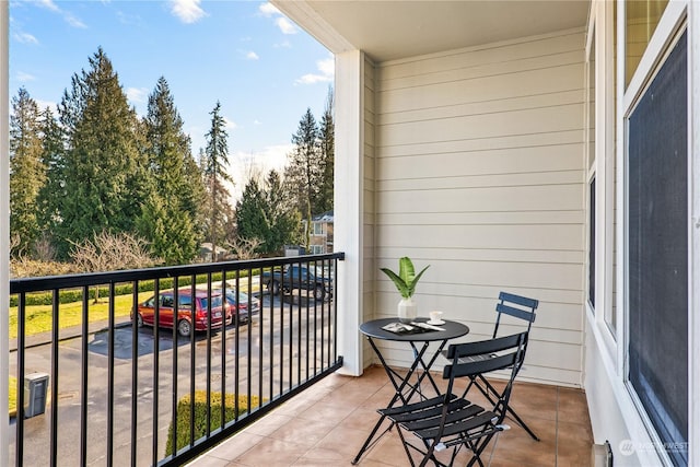 view of balcony