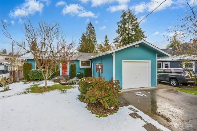 view of front of home featuring a garage