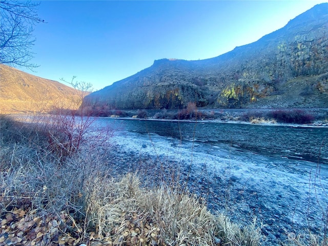 property view of water with a mountain view