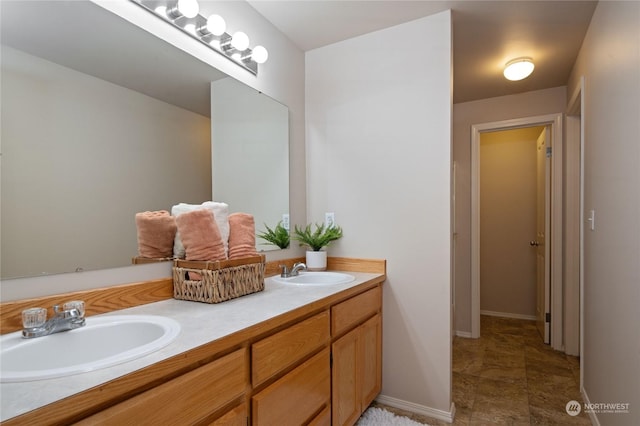 bathroom featuring vanity