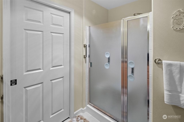 bathroom with walk in shower