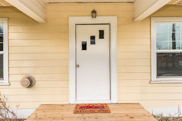 view of entrance to property