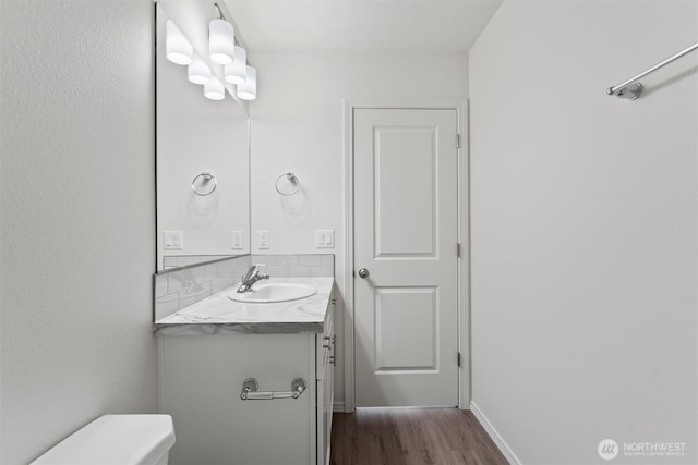 204 Cherry St, Mattawa, WA 99349 - bathroom featuring vanity and wood finished floors