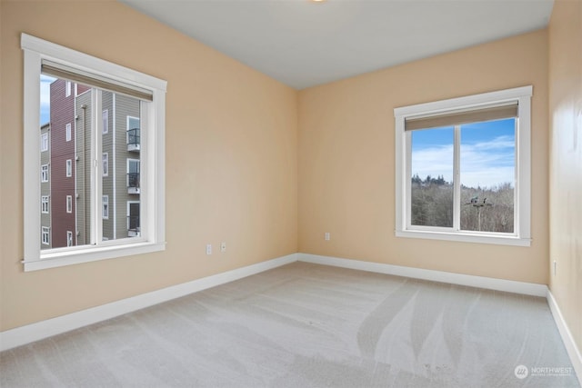 view of carpeted empty room