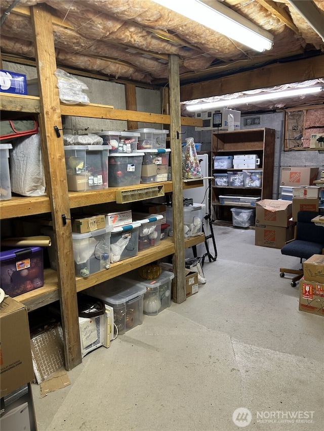 view of storage room