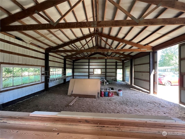 view of horse barn