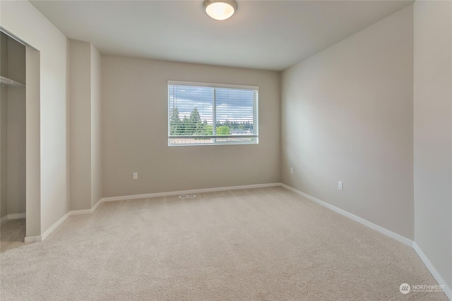 view of carpeted empty room