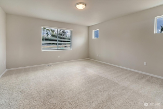 view of carpeted empty room