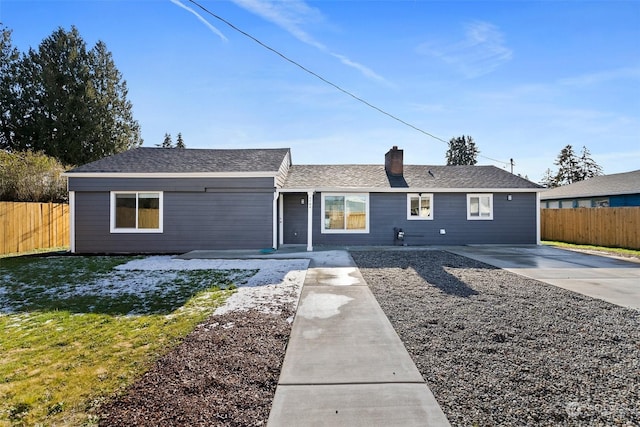 view of ranch-style home