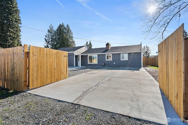 view of rear view of property