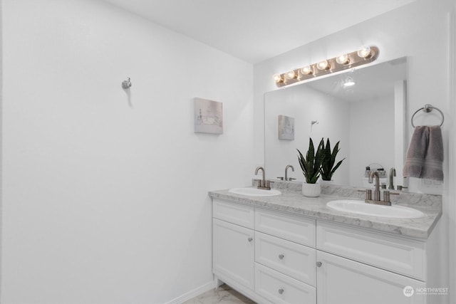 bathroom with vanity